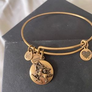 Gold Sagittarius Alex and Ani bangle bracelet